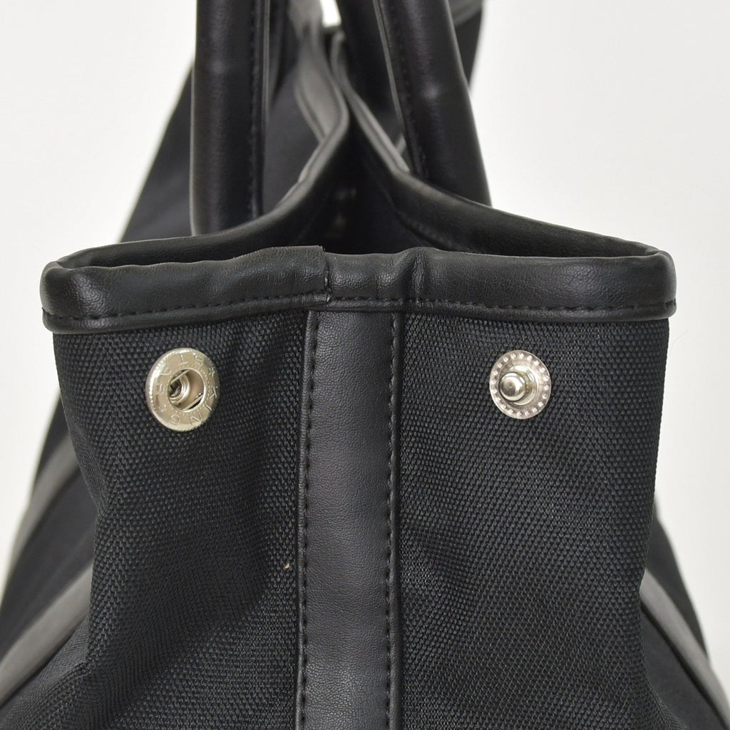 Saint Laurent Black Tote Bag Calfskin Silver — view 6