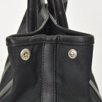 Saint Laurent Black Tote Bag Calfskin Silver — view 6