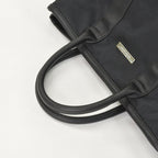 Saint Laurent Black Tote Bag Calfskin Silver — view 7