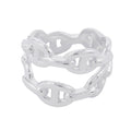 Hermes Ring Chaine D'ancre Double Row 53 Enchainee
