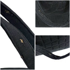 Chanel Choco Bar CC Logo Mini Tote Cotton Canvas Black Shoulder — view 9