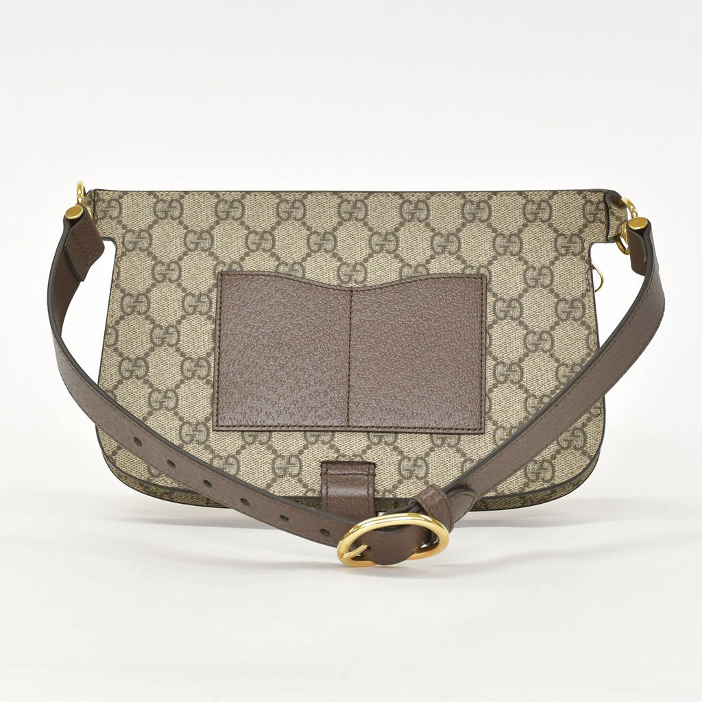 Gucci Blondie Belt Bag GG Supreme Canvas Beige Interlocking G King G Round — view 3
