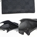 Gucci Hook Bifold Wallet GG Canvas Black Compact — view 8