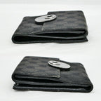 Gucci Hook Bifold Wallet GG Canvas Black Compact — view 3