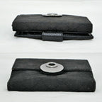 Gucci Hook Bifold Wallet GG Canvas Black Compact — view 4