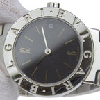 Bvlgari zero One Stainless Steel Silver Kuo Analog Display Black Dial Watch — view 8
