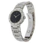Bvlgari zero One Stainless Steel Silver Kuo Analog Display Black Dial Watch — view 2