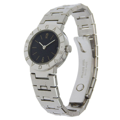 Bvlgari zero One Stainless Steel Silver Kuo Analog Display Black Dial Watch — view 2