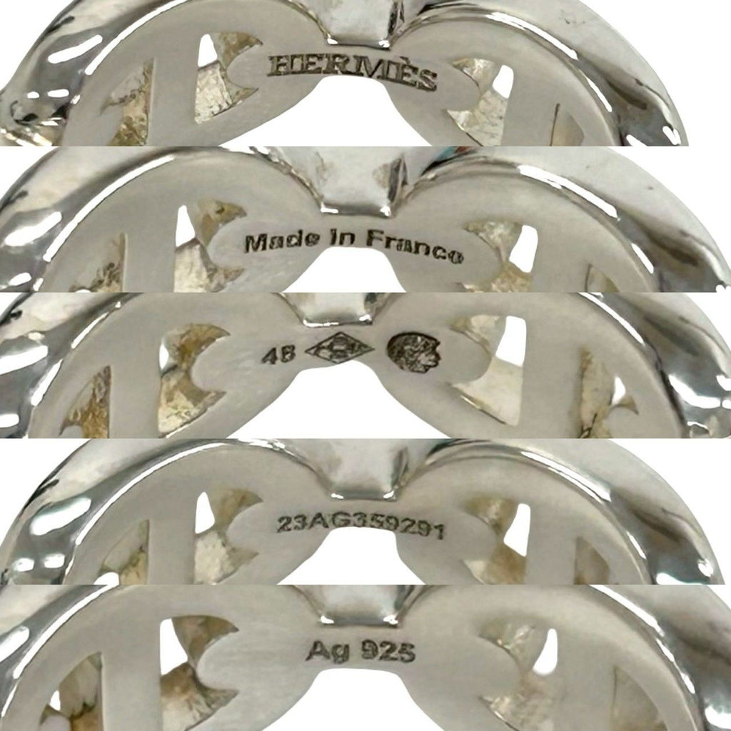 Hermes Chaine D'ancre Ring 925 Sterling Silver — view 3