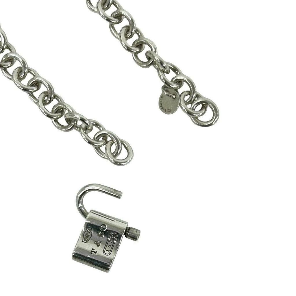 Tiffany & Co Box Vintage Cadena Lock Bracelet 925 Sterling Silver Bangle — view 4