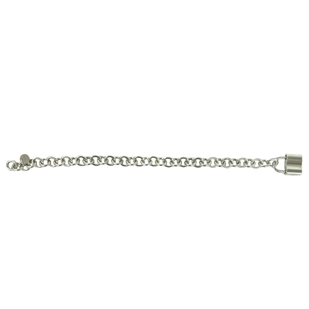 Tiffany & Co Box Vintage Cadena Lock Bracelet 925 Sterling Silver Bangle — view 6