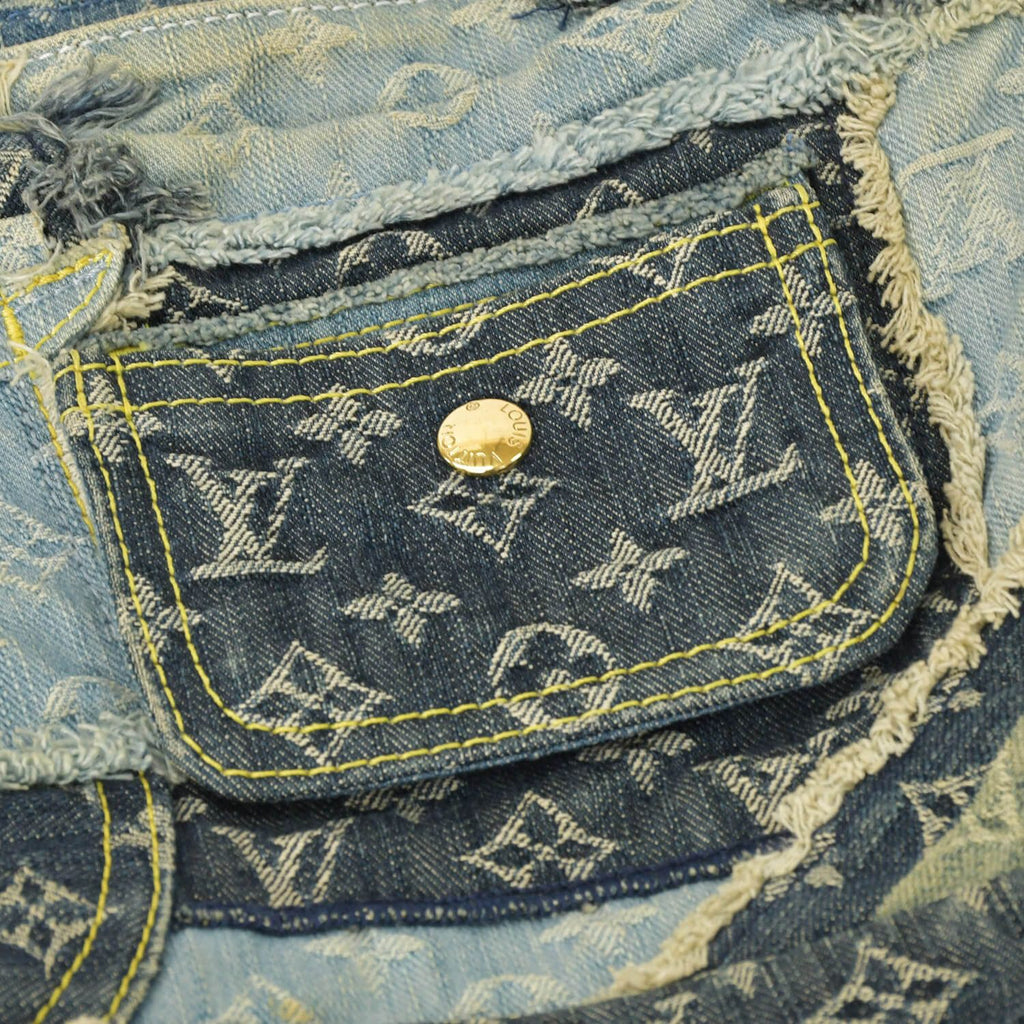 Louis Vuitton Patchwork Posty Messenger Bag Monogram Denim — view 8