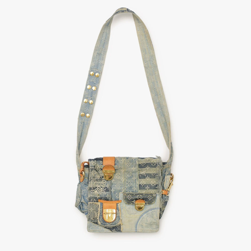 Louis Vuitton Patchwork Posty Messenger Bag Monogram Denim — view 5