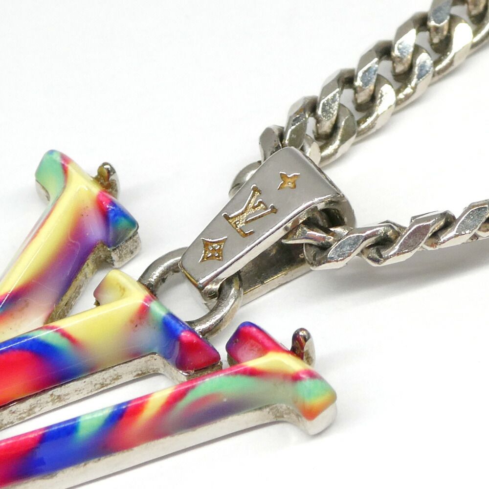 Louis Vuitton Necklace Collier LV Psychedelic Metal Multicolor Silver — view 8