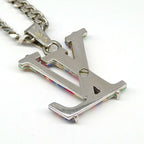 Louis Vuitton Necklace Collier LV Psychedelic Metal Multicolor Silver — view 3