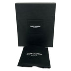 Saint Laurent Paris Clutch Classic Toile Monogram Dark Brown Black — view 9