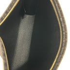 Saint Laurent Paris Clutch Classic Toile Monogram Dark Brown Black — view 7