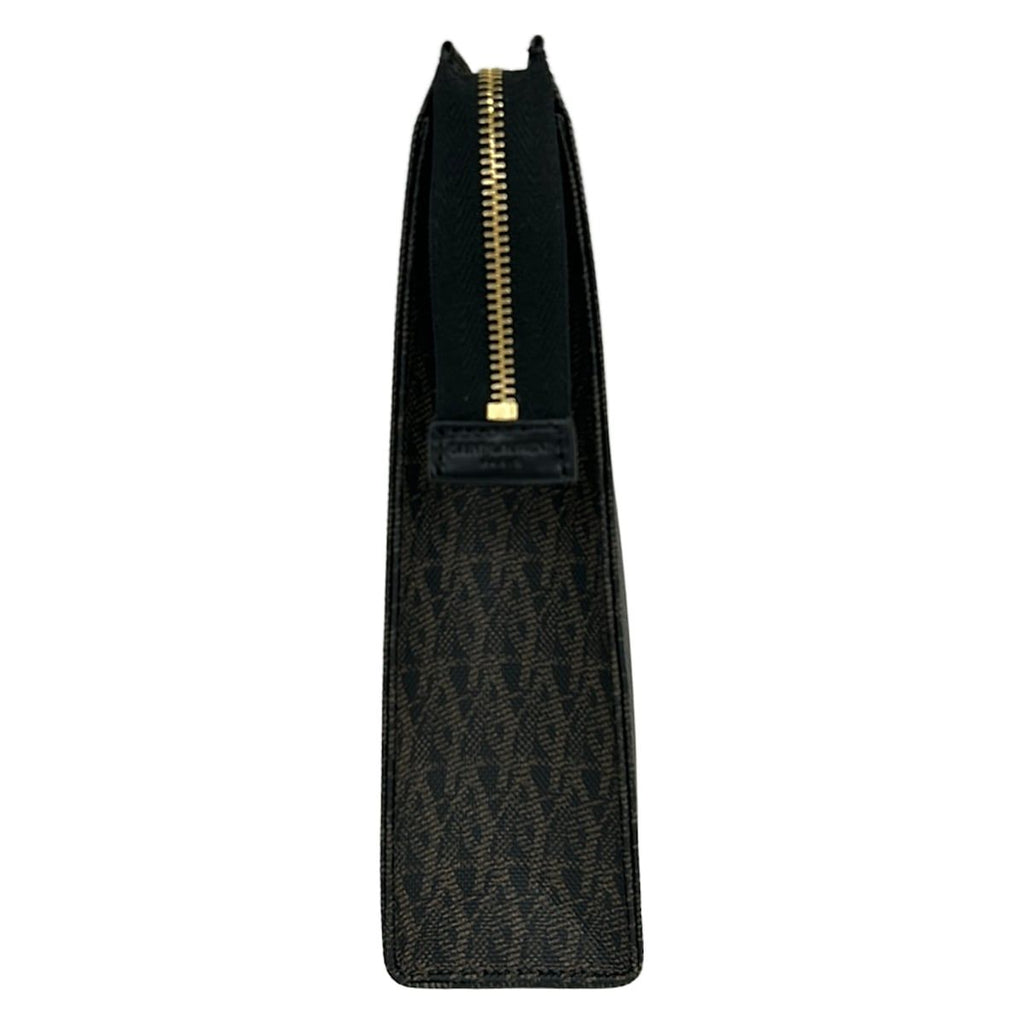 Saint Laurent Paris Clutch Classic Toile Monogram Dark Brown Black — view 4