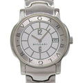 Bvlgari Solo Tempo Stainless Steel Kuo Analog Display White Dial Watch