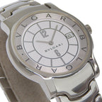 Bvlgari Solo Tempo Stainless Steel Kuo Analog Display White Dial Watch — view 3