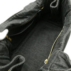 Prada Canapa Handbag Denim — view 8
