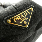 Prada Canapa Handbag Denim — view 6