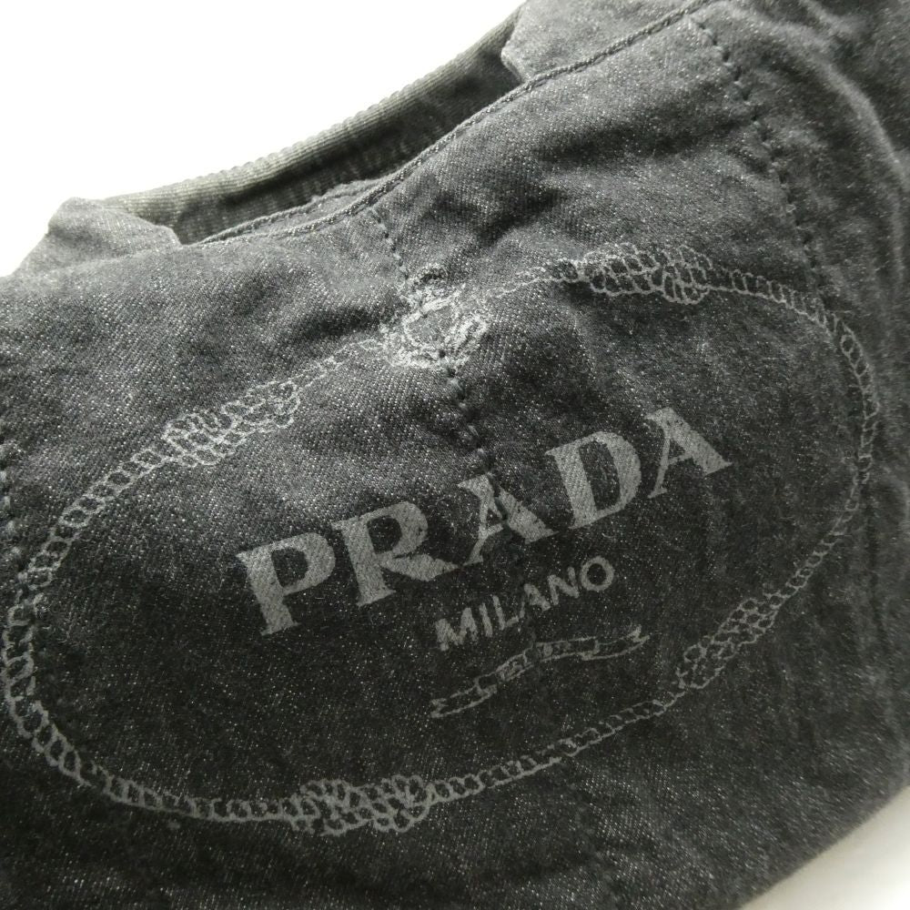 Prada Canapa Handbag Denim — view 7