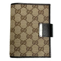 Gucci GG Canvas Agenda Notebook 6 Holes Leather