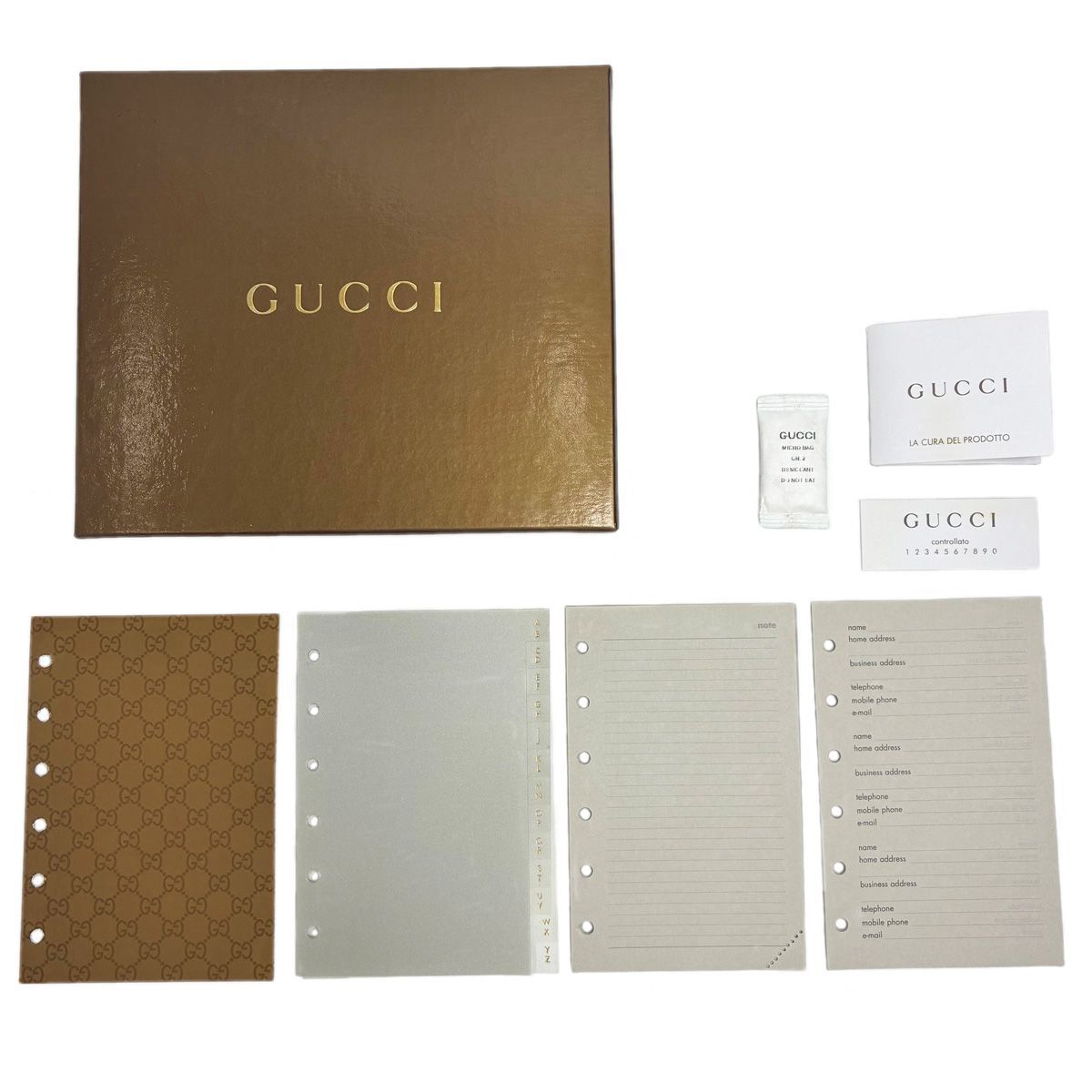 Gucci GG Canvas Agenda Notebook 6 Holes Leather — view 8