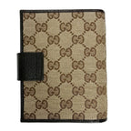 Gucci GG Canvas Agenda Notebook 6 Holes Leather — view 7