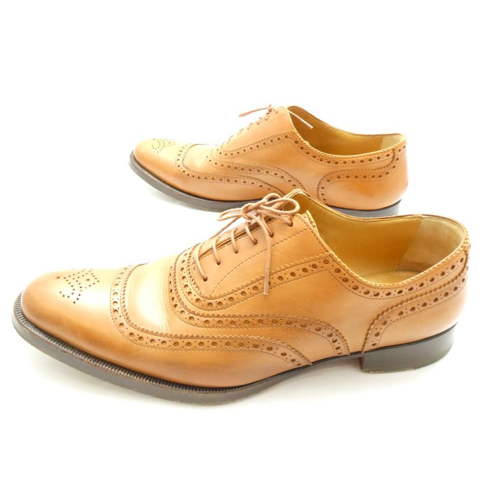 Hermes Oxford Shoes Leather Business Camel — view 2