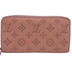 Louis Vuitton Zippy Wallet Monogram Mahina Leather Magnolia