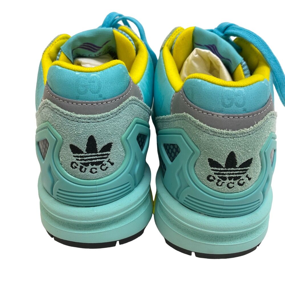 Gucci Adidas Torsion Suede Sneakers Light Blue — view 6