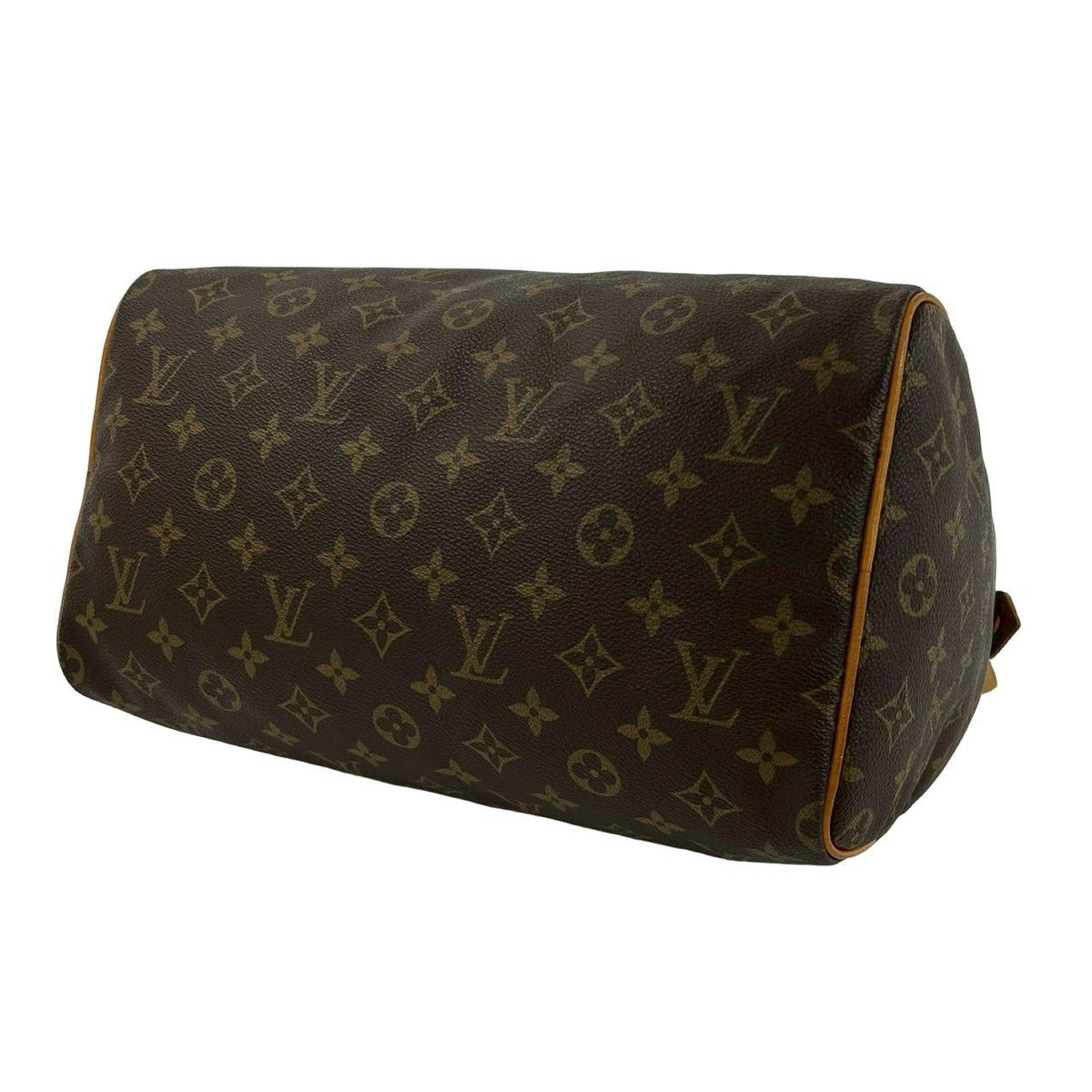 Louis Vuitton Vintage Speedy 30 Monogram Leather Boston Bag Brown — view 8