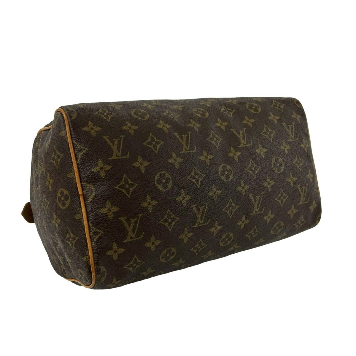 Louis Vuitton Vintage Speedy 30 Monogram Leather Boston Bag Brown — view 7