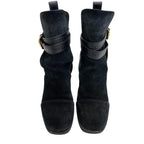 Louis Vuitton Suede Boots Black — view 2