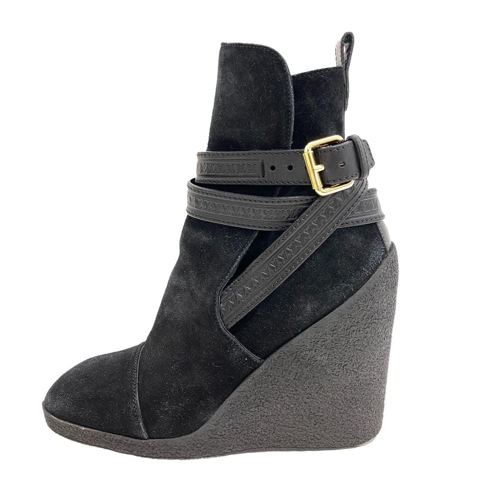 Louis Vuitton Suede Boots Black