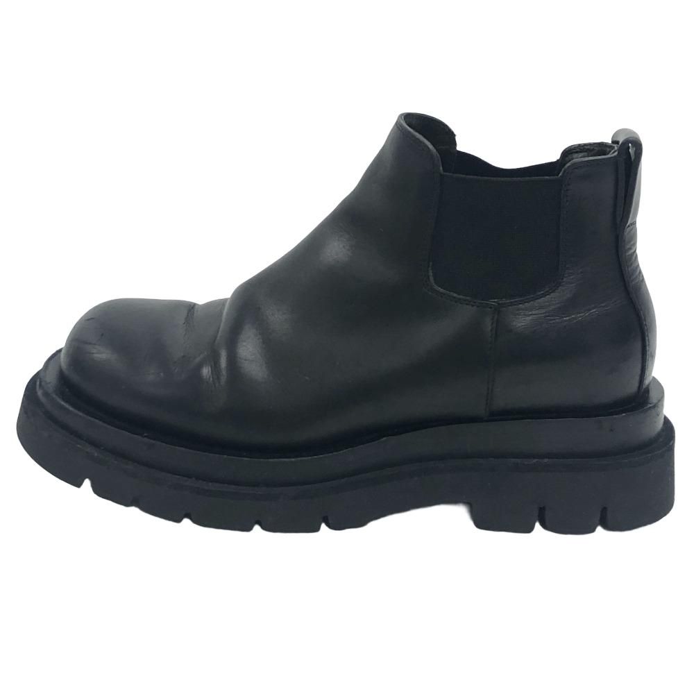 Bottega Veneta Rug Side Gore Boots Leather Black