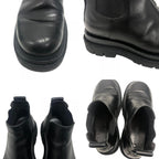 Bottega Veneta Rug Side Gore Boots Leather Black — view 8