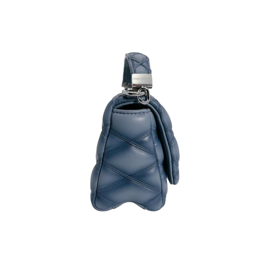 Louis Vuitton Maltage 2-Way Bag Handbag Denim Blue