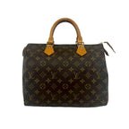 Louis Vuitton Vintage Speedy 30 Monogram Leather Boston Bag Brown — view 3