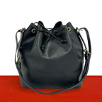 Louis Vuitton Vintage Petit Noe Epi Leather Drawstring Shoulder Bag Noir