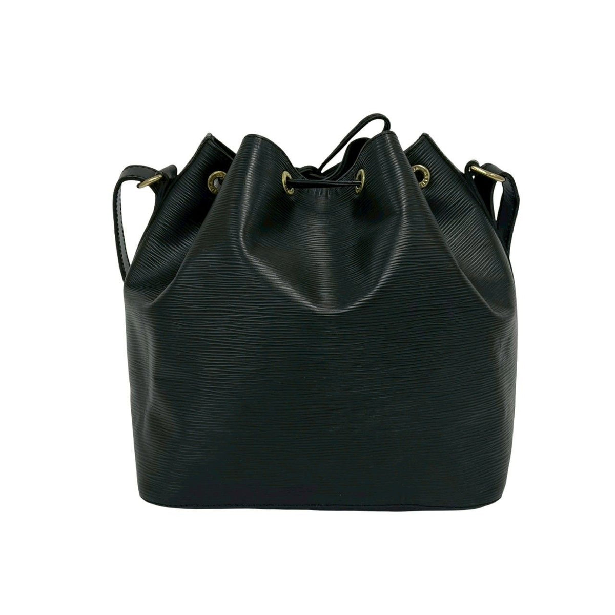 Louis Vuitton Vintage Petit Noe Epi Leather Drawstring Shoulder Bag Noir — view 3