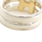 Hermes Olympe Actual Ring Vintage 18k Gold 925 Sterling Silver