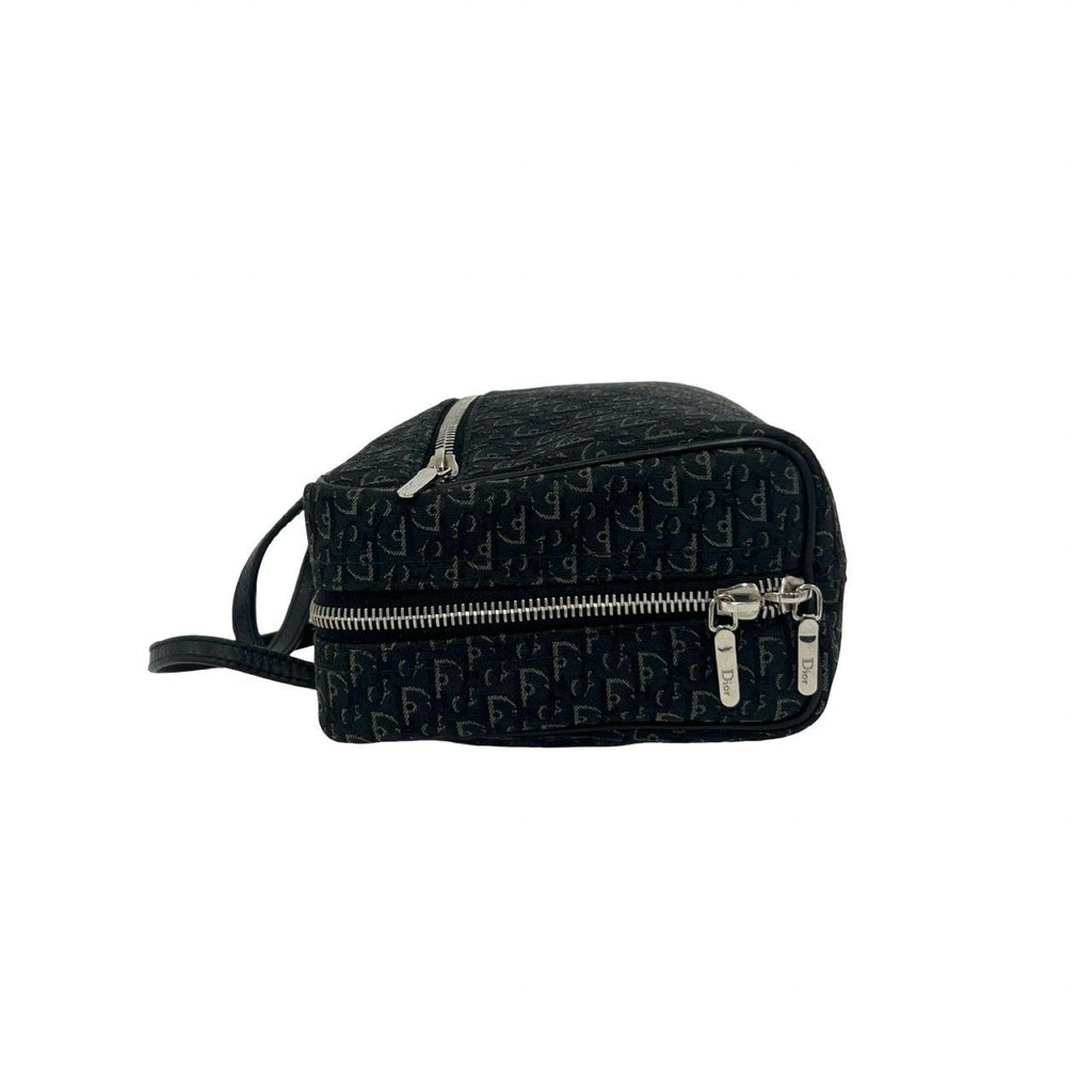 Dior Trotter Canvas Leather Mini Boston Bag Black — view 5