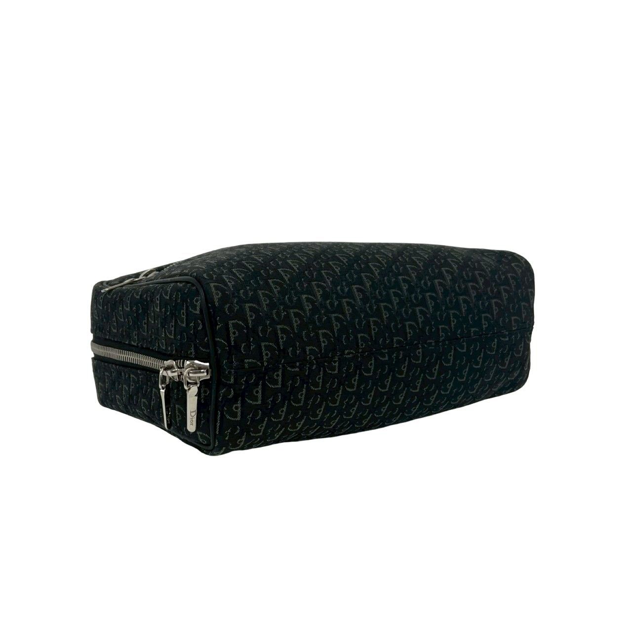 Dior Trotter Canvas Leather Mini Boston Bag Black — view 7