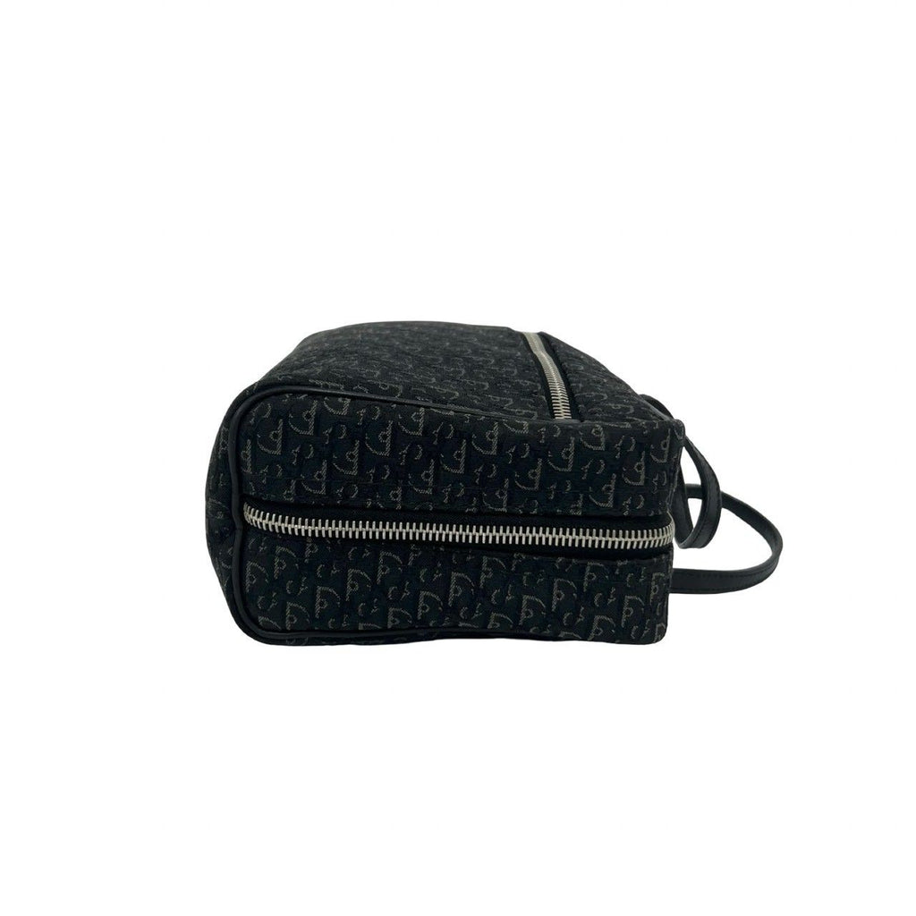 Dior Trotter Canvas Leather Mini Boston Bag Black — view 6
