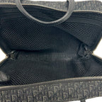 Dior Trotter Canvas Leather Mini Boston Bag Black — view 9