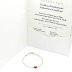 Van Cleef & Arpels 18k Pink Gold Sweet Alhambra Bracelet Carnelian — view 8