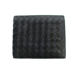 Bottega Veneta Bifold Wallet Leather Intrecciato Logo Black